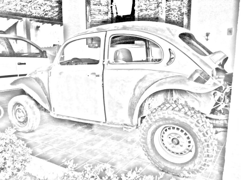 transformando um fusca velho em um baja