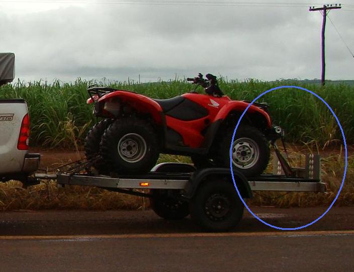 Carretinha para quadriciclo honda #2