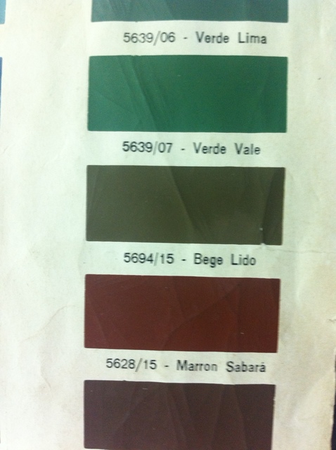 Catalogo cores jeep willys #3