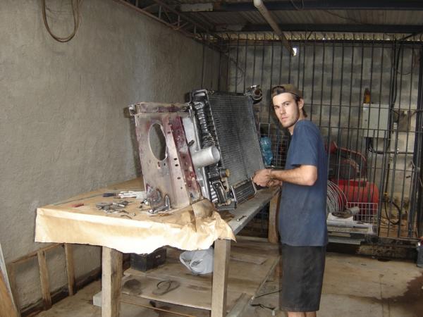 adaptando o intercooler da f250..