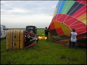 Balonismo - Enchendo o balão.