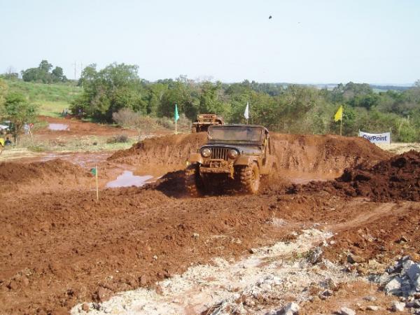 Saindo da valeta no Cross