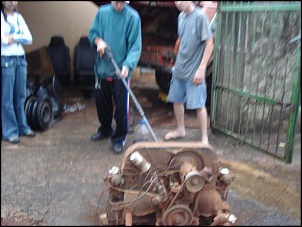 Lavando o motor