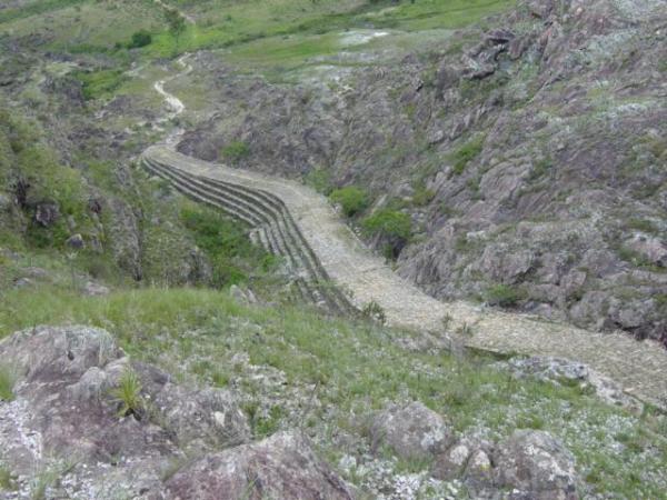 Final da Estrada Real em Diamantina.  um dos locais de melhor preservao do pavimento original.
