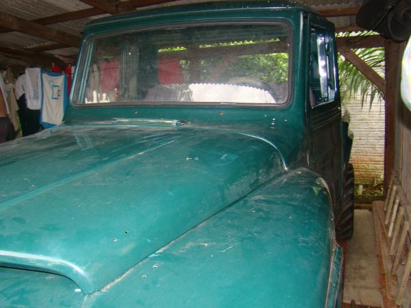 Na garagem de casa