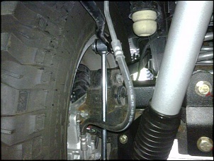 Detalhe da suspenso Rubicon Express