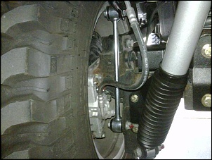 Detalhe da suspenso Rubicon Express