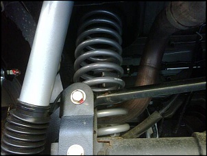 Detalhe da suspenso Rubicon Express