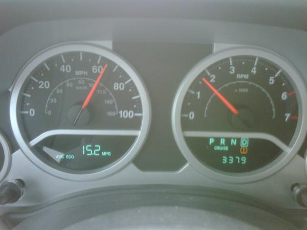 Velocmetro e RPM com pneu 37