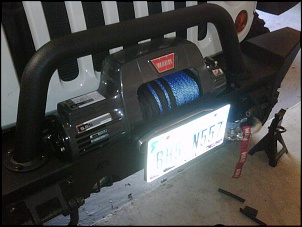 Suporte para placa dianteira.