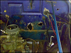 Chapa corta fogo antes de adaptar o servo freio