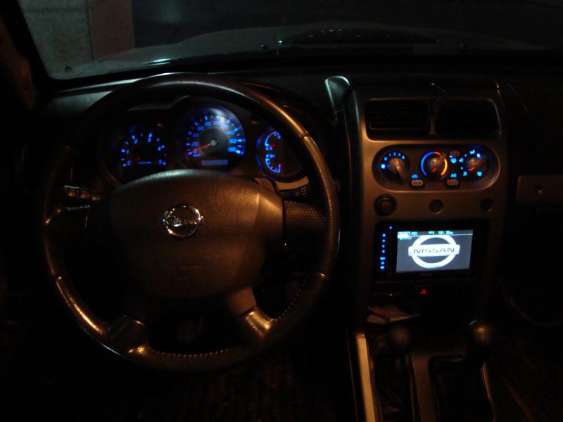 iluminaao em LED azul