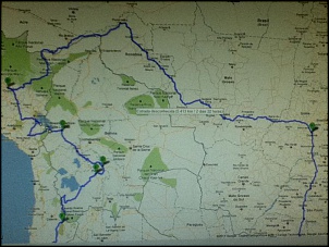 Ola, sou de Goinia e estou programando uma viagem entre 7 de setembro e 14 de outubro de 2012.

     Desde a adolescncia, que quando eu e mais 3 primos nos reunimos numa festa que no falamos de outra coisa: -Lendria viagem para Machu Picchu.
Nesses, mais de 15 anos de conversa, j imaginamos todos os possveis vias de chegar ate l, mochilo, trem da morte, avio, nibus, etc...
     O tempo foi passando, agora todo mundo na casa dos 30 anos, todo mundo tem seu emprego, sua vida. Mas o sonho no morreu, a conversa ainda continua.
     Ento apelei de vez!! e Decidi.... 2012  o ano, 7 de setembro o dia, e ns vamos fazer pior!!!! vamos de carro!!! vou vender meu golf  e comprar um 4x4 diesel. (etapa feita:troller 2010 na mo)

A data escolhida propositalmente para que tiremos as nossas frias nos dias 10 de setembro  10 de outubro, desta forma, aproveitaremos que 7 de set.  feriado e sexta feira, e 11 de outubro, caso necessite, poderemos enforca-lo e imenda-lo com 12 de outubro (feriado e sexta feria tb) podendo ficar ate dia 14 de outubro, ao todo 37 dias, alm disso  fim de inverno e pr perodo de chuvas!

segue o intinerrio:

7 de setembro de 2012
Goinia; sada as 5:00 da manh, para uma viagem de 10 horas passando por Goias velho; Barra do gara at;
-CHAPADA DOS GUIMARES (7/8/9 de setembro) temos que ver aqui a cachoeira Vu de Noiva, caverna do Aroe Jari, fazer Boia Cross  (longo trecho parte com asfalto muito ruim 150 km em RO de um total de 1200 km)(atravessa  outra Chapada matogrossense: chapada dos Parecis, reserva indgena dos cinta largas, pq aripuan/RO)
-Jiparan ,  pouso 9/10 de set.  Porto velho, atravessar rio madeira de Balsa. trnsito pesado de caminhes)
-Rio Branco pouso 10/11 de set. + 3,5 hs at ASSIS e divisa com Peru
da mais 4,2 horas at
-Porto maldonado, onde pousaremos do dia 11 para dia 12 de set;
prxima parada
-Cuzco reservado 5 dias a (12,13,14,15,16, sai dia 17 de set.
-PUNO (ver as ilhas de UNO no lago Titicaca) 17/18 de set.
-La Paz 18, 19, 20, sai dia 21 para
-Sucre 21, 22 set. / + uma hora de viagem chega em
-Potosi 22, 23,24 de set/ +2 hoas chega em 
-Uyuni 24, 25 set/ + 3.5 horas chega em 
-San Pedro de Atacama 25, 26, 27 de set/( passando em Antofagasta, la Serena, Copiap) +1250 KM chega em 
-Santiago 27,28,29,30,1outubro, daqui vamos pegar uma longa jornada de 1424 km, aproximadamente 17horas de viagem, at
-Buenos Aires , 1, 2,3,4 de outubro 
-Montevideo 4,5,6 outubro siando cedo para conhecer Punta del Leste (200km) e seguindo viagem para Chu, Estao Ecolgica do Taim /+620 km chegaremos em 
-Rio Grande 6,7 out, daqui seguiremos para as praias das loirinhas gachas, tch tch tchE!!! Xangri-la,  Capo da Canoa, Torres  (ahh se fosse possvel ficar pelo menos um dia em cada,..mas  possvel, temos at dia 14 pra chegar em Goinia) ainda falta Canela (cachoeira do caracol) e Gramado.
(?? 8,9,10,11,12 de outubro!!!?? para usufruir, dependendo, espero que unicamente, das condies "meteorolgicas", pois nao quero depender de condio financeira nesse momento, rss!!
-Ourinhos/SP apenas pouso; 12, 13 de outubro
-Cegada em Goinia!!!!!!!!!!! (dia 13 de outubro, sbado)

roteiro sujeito  modificaes, principalmente durante o trajeto.

A idia  chegar alguns dias antes para poder descansar, ningum merece fazer uma viagem dessas e ir trabalhar no dia seguinte!!!

estou postando a viagem aqui, pois seria muito bom mais um ou dois carros acompanhando!!!
sendo que o ideal seria de 2 a 3 pessoas por carro, lembrando que somos 4 numa troller (cansativo isso)!
Abrs
Tiago Abdalla