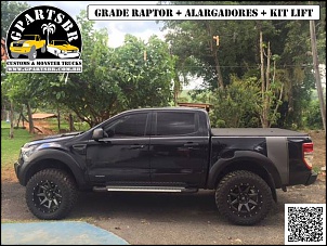 Dispomos da grade da Raptor fabricada em ao com pintura eletrosttica, alargadores de pra-lamas, kit levantar suspenso, adesivo, estribos e muito mais. Confira nossos preos especiais para participantes do forum. Informe ao realizar a cotao.
