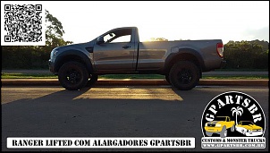 kit levantar nova ranger a partir de 2013 + alargadores + grade raptor