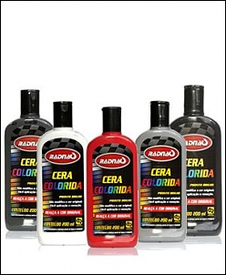 Cera Colorida 
 Cdigo: RQ1161  
 Radnaq 
 A Cera Colorida Radnaq, traz ao seu veculo sua verdadeira cor realada e protegida contra os raios UVA,...