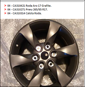 RODA DA PAJERO HD S CA310421 CA310314 CA310271