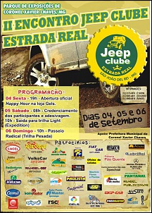 II Encontro Jeep Clube Estrada Real-cartaz_encontro-agosto-2009.jpg