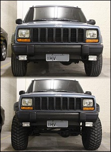 Cherokee sport xj: Altura original x lift-antesedepois3.jpg