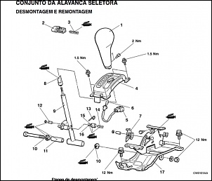 Luz na base alavanca cambio A/T Pajero Sport-alavanca-pajero.jpg