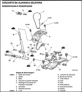 Luz na base alavanca cambio A/T Pajero Sport-alavanca-pajero.jpg