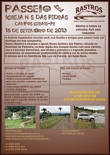 Passeio 4x4 Igreja N. S. das Pedras - Palmeira - Pr - 15/09/13 - Saindo de Curitiba-cartaz-igreja-ns-das-pedras.jpg