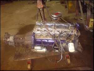 (VENDO) Motor opala 4.1 6cil cromado+cambio 5m chevette R.200-1.jpg