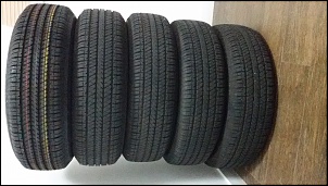5 Pneus Bridgestone 205/70R15 Dueler H/T - Originais Jimny 500km de uso-20141103_193144.jpg