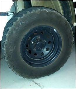 Jogo rodas Mangels 15 x7 5 furos + pneus mud Kumho 235/75 R15-image1.jpg